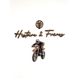Décoration murale bois motocross – Histoire 2 Frères – MDF découpé laser