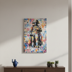 Tableau Napoléon Franchissant les Alpes Carré - Histoire 2 Frères