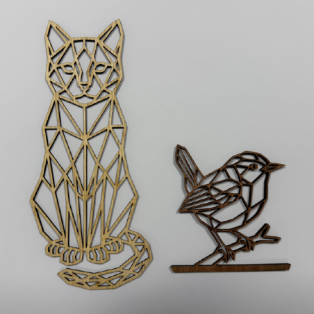 Décoration Chat Bois