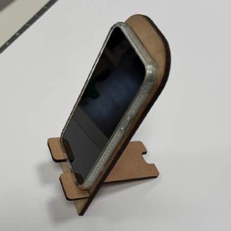 Support téléphone bois