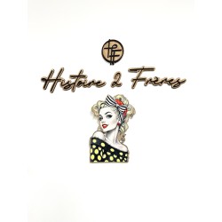 Décoration murale Pin-up Robe Noire - Histoire 2 Frères